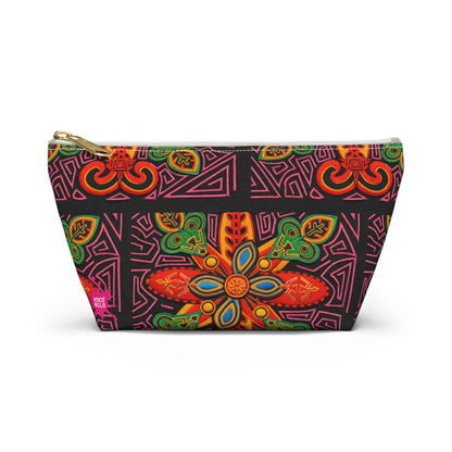 Vibrant Blue Moka Accessory Pouch — T‑Bottom Cosmetic Bag