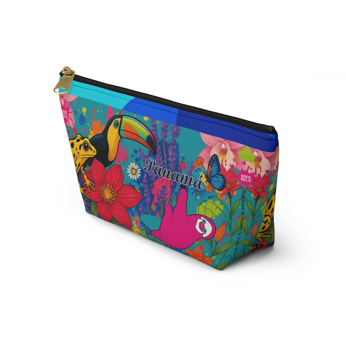 Vibrant SELVA Accessory Pouch — T‑Bottom Cosmetic Bag