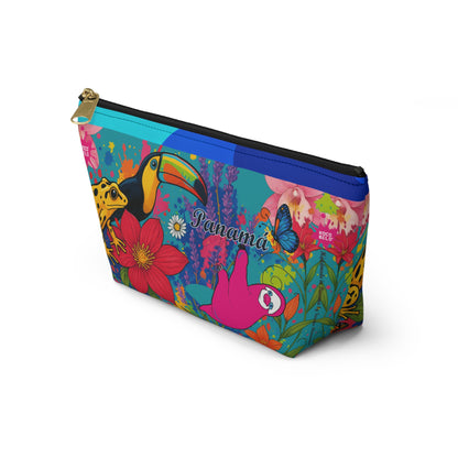 Vibrant SELVA Accessory Pouch — T‑Bottom Cosmetic Bag