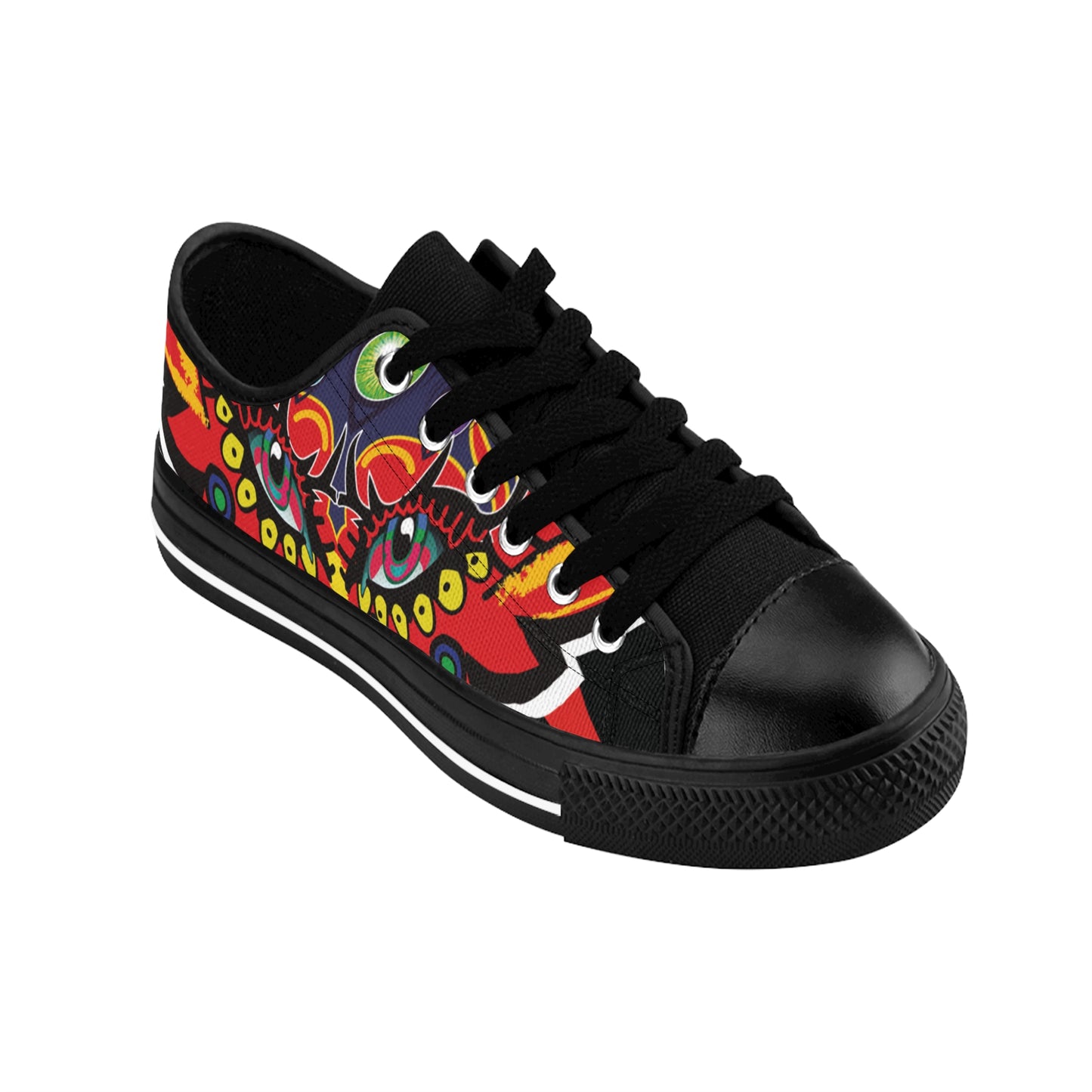 Vibrant Artistic Sneakers for Men, Funky Casual Footwear, Unique Gifts for Him, Colorful Street Style Shoes, Trendy Everyday Sneakers