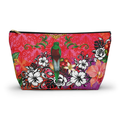 Vibrant Blue DORA Accessory Pouch — T‑Bottom Cosmetic Bag
