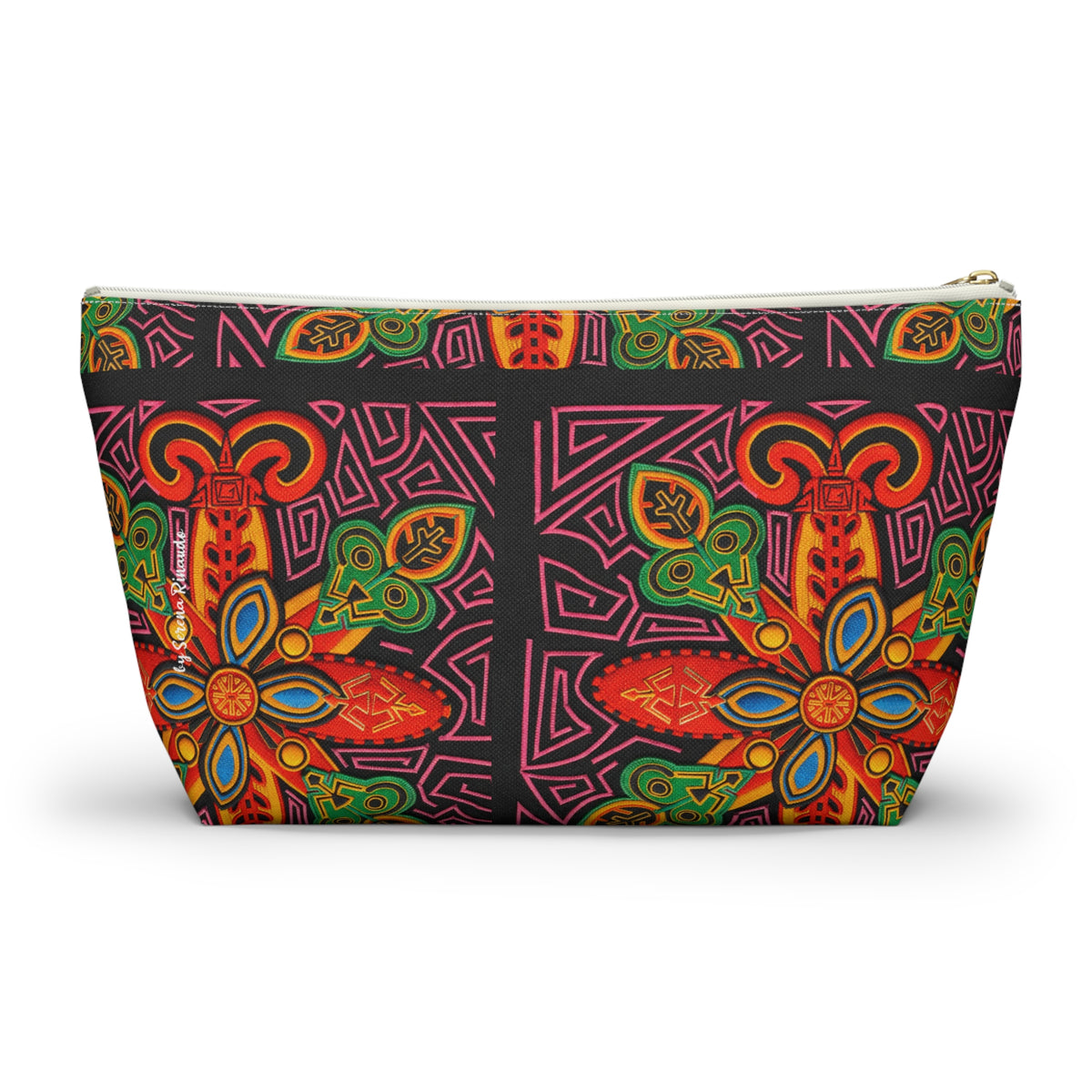 Vibrant Blue Moka Accessory Pouch — T‑Bottom Cosmetic Bag