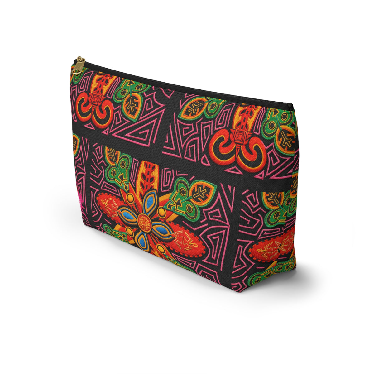 Vibrant Blue Moka Accessory Pouch — T‑Bottom Cosmetic Bag