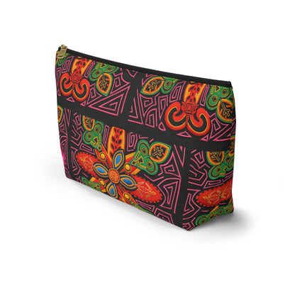 Vibrant Blue Moka Accessory Pouch — T‑Bottom Cosmetic Bag