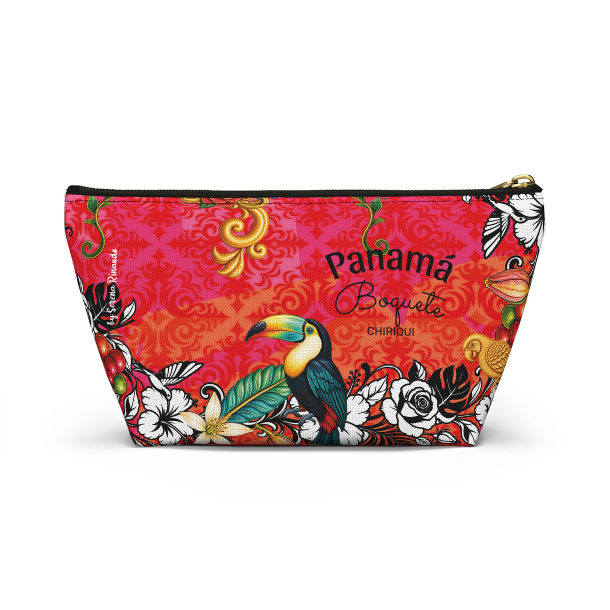 Vibrant Blue DORA Accessory Pouch — T‑Bottom Cosmetic Bag