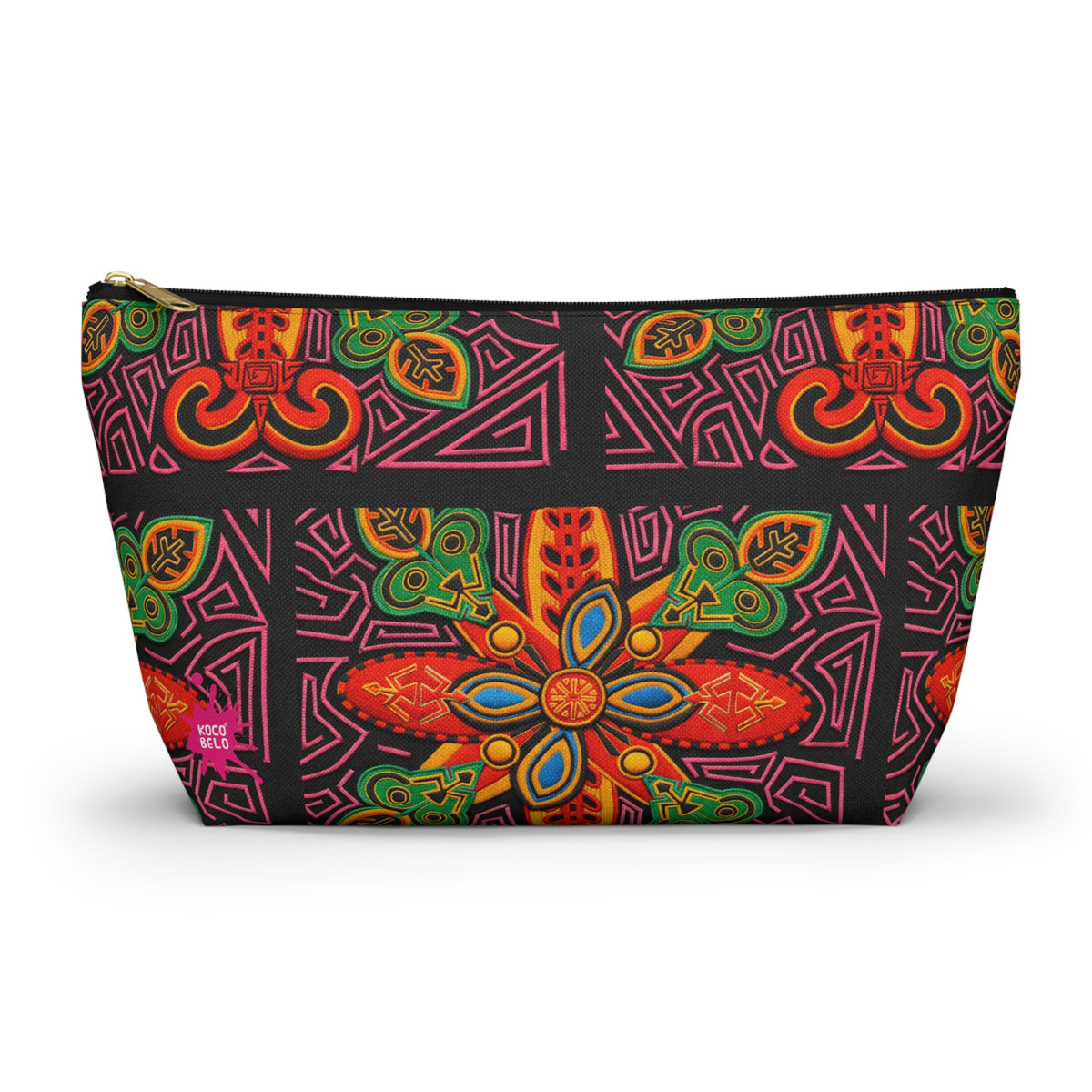 Vibrant Blue Moka Accessory Pouch — T‑Bottom Cosmetic Bag
