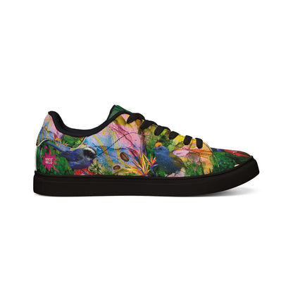 Leather Sneakers —  Men's Low-Top Shoes Quetzal