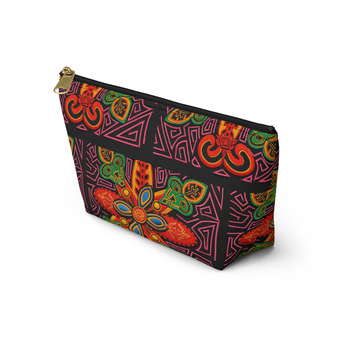 Vibrant Blue Moka Accessory Pouch — T‑Bottom Cosmetic Bag