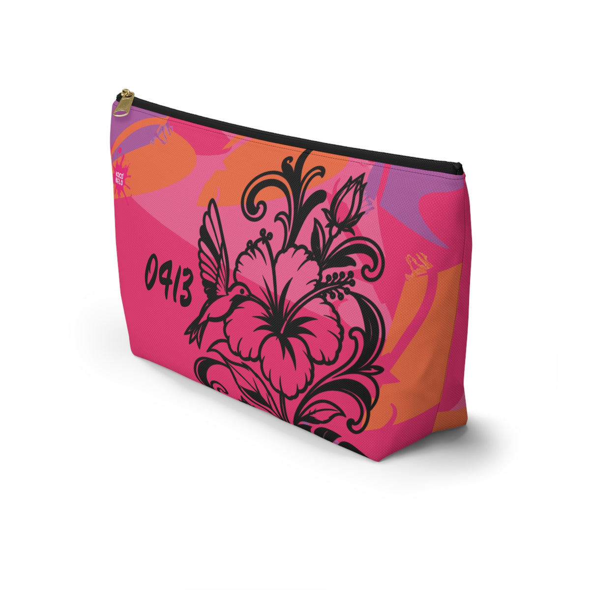 Vibrant Blue 0413 Accessory Pouch — T‑Bottom Cosmetic Bag