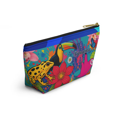 Vibrant SELVA Accessory Pouch — T‑Bottom Cosmetic Bag