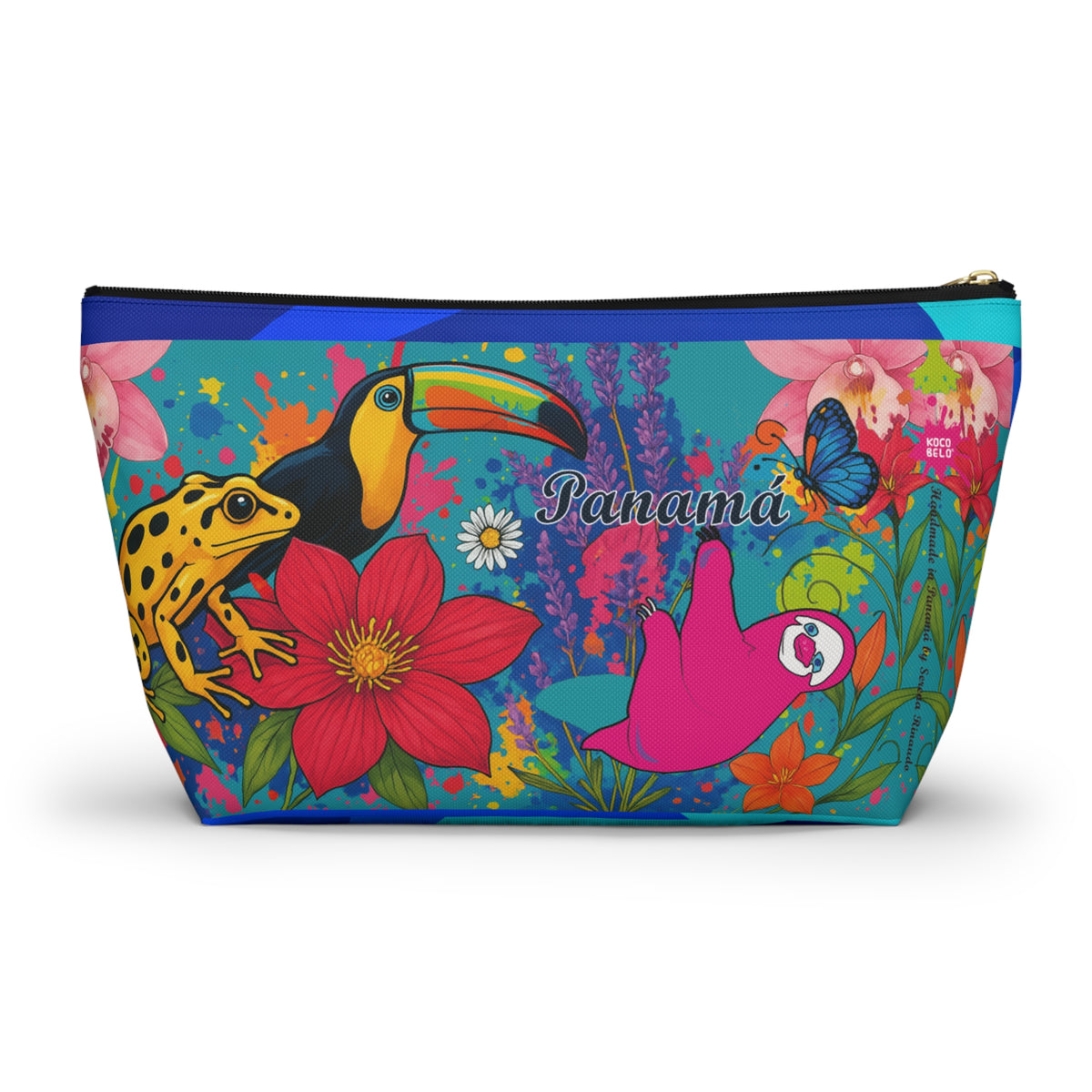 Vibrant SELVA Accessory Pouch — T‑Bottom Cosmetic Bag