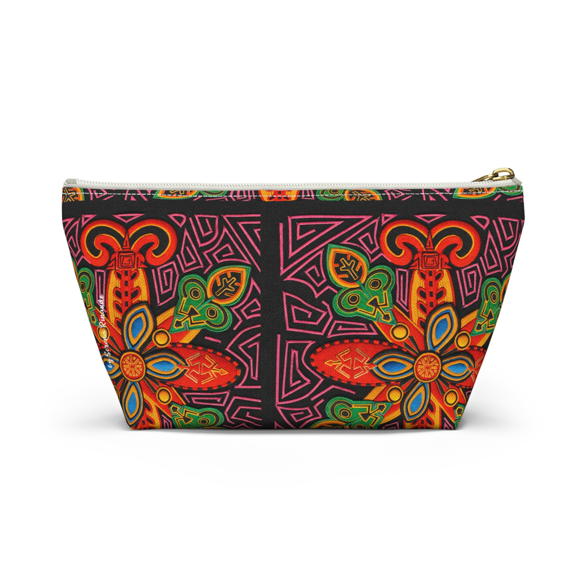 Vibrant Blue Moka Accessory Pouch — T‑Bottom Cosmetic Bag