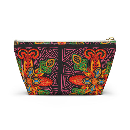 Vibrant Blue Moka Accessory Pouch — T‑Bottom Cosmetic Bag