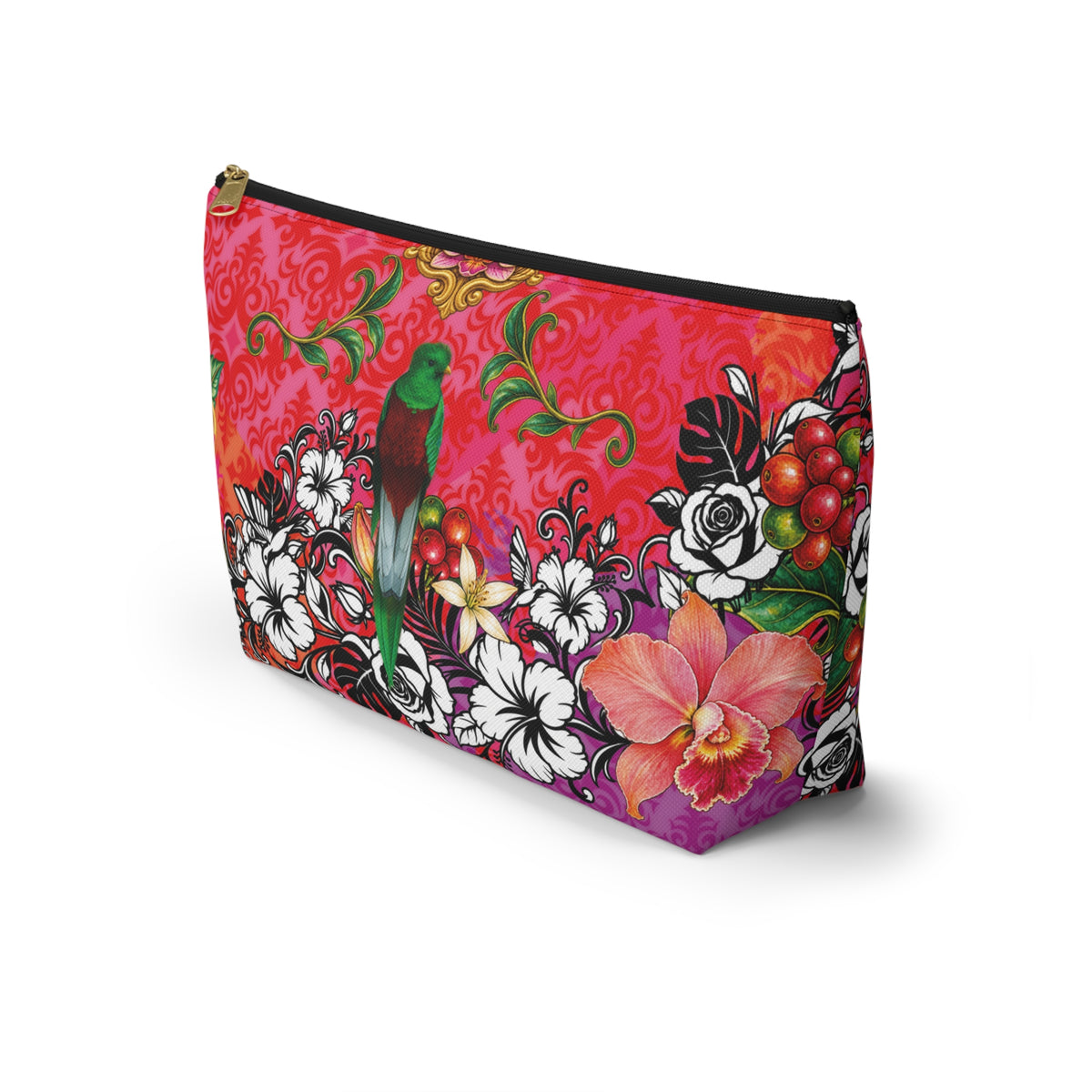 Vibrant Blue DORA Accessory Pouch — T‑Bottom Cosmetic Bag
