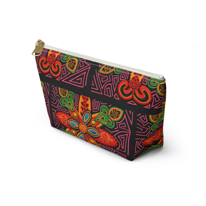 Vibrant Blue Moka Accessory Pouch — T‑Bottom Cosmetic Bag