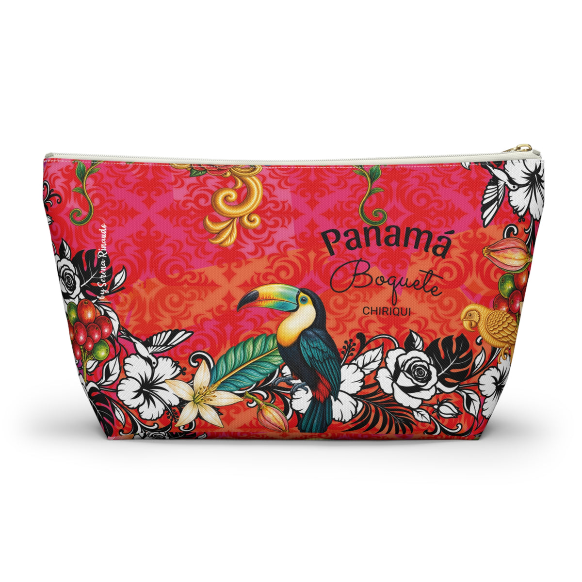 Vibrant Blue DORA Accessory Pouch — T‑Bottom Cosmetic Bag