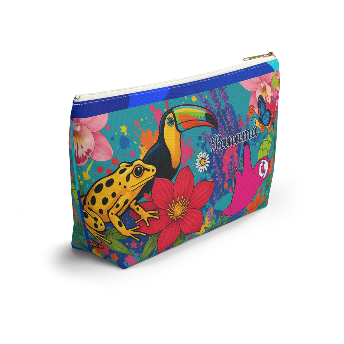 Vibrant SELVA Accessory Pouch — T‑Bottom Cosmetic Bag
